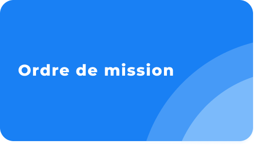 Modèle ordre de mission